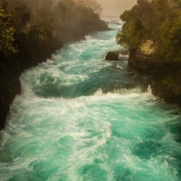 Huka Falls Rapids, Taupo, New Zealand
